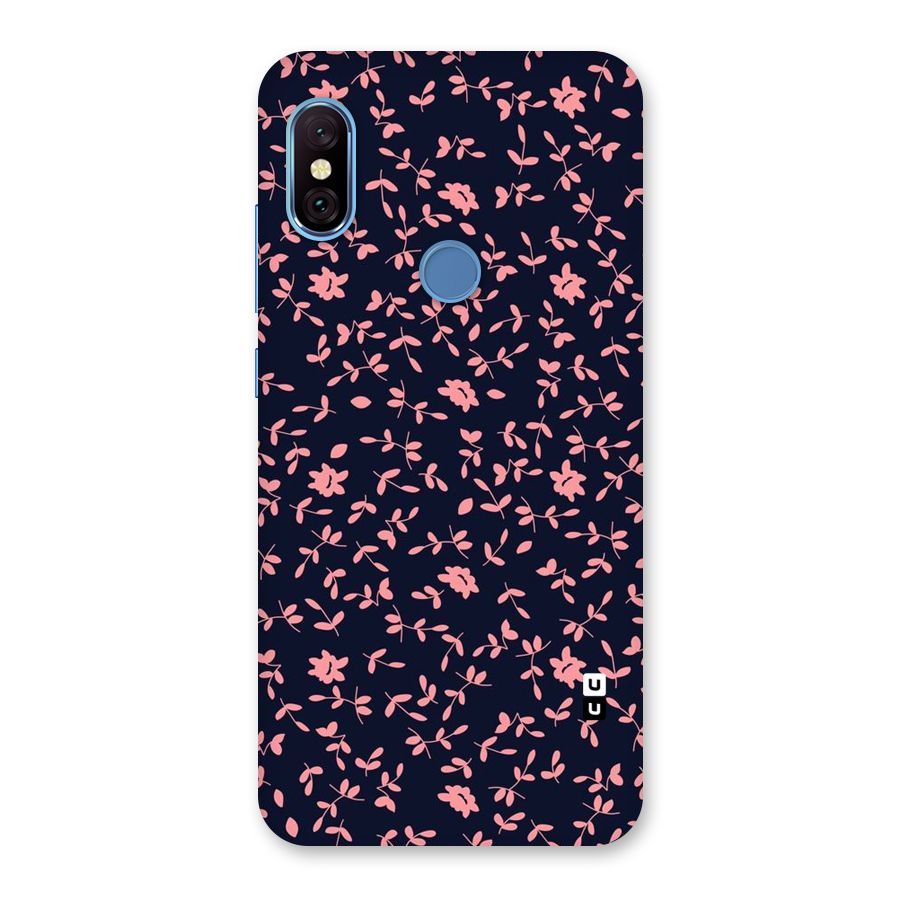 Pink Plant Design Back Case for Redmi Note 6 Pro