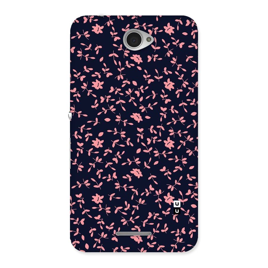 Pink Plant Design Back Case for Sony Xperia E4
