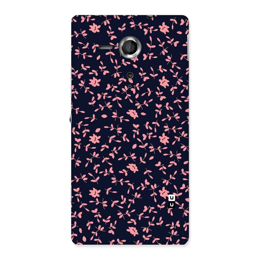 Pink Plant Design Back Case for Sony Xperia SP