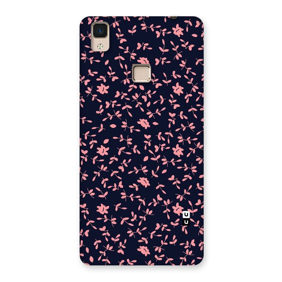 Pink Plant Design Back Case for V3 Max