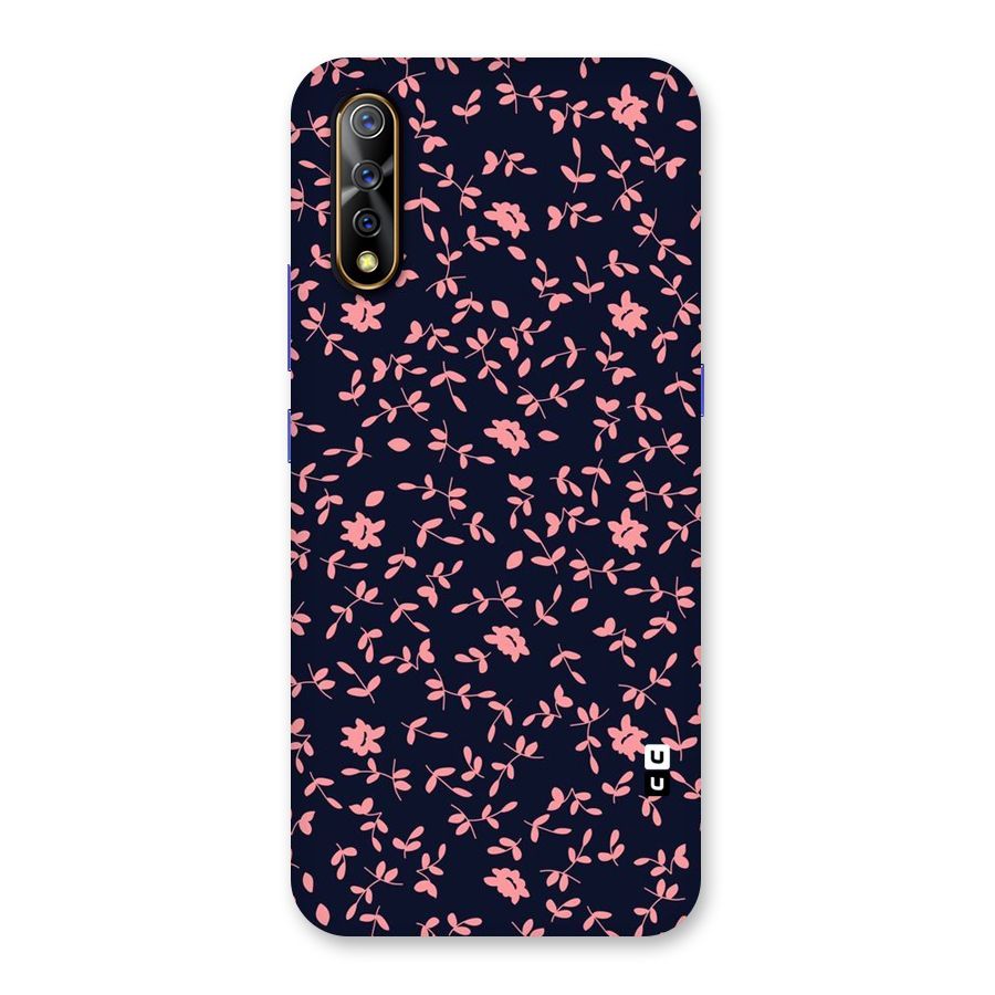Pink Plant Design Back Case for Vivo S1