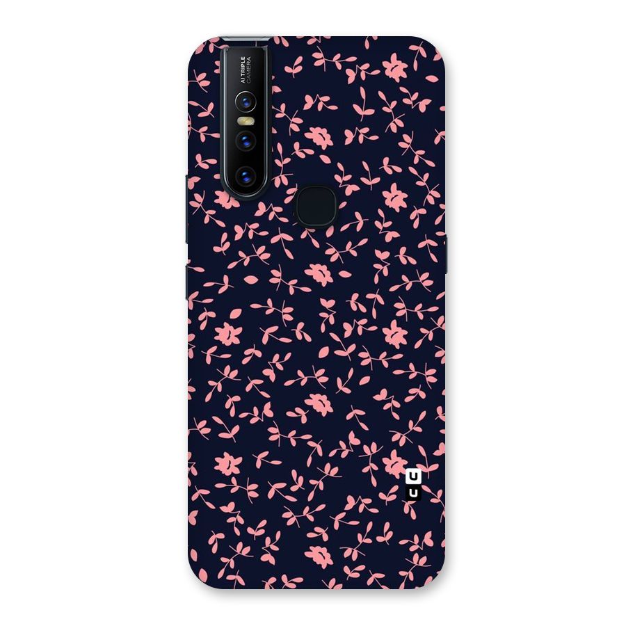 Pink Plant Design Back Case for Vivo V15