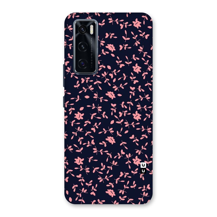 Pink Plant Design Back Case for Vivo V20 SE