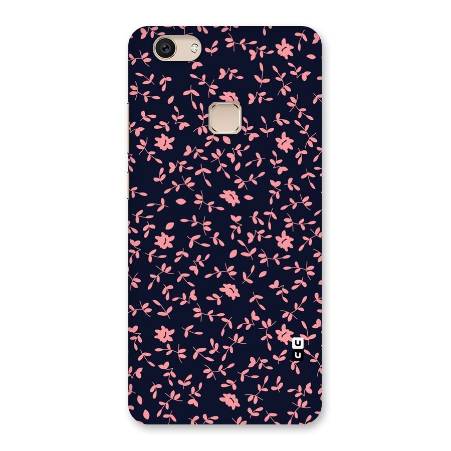 Pink Plant Design Back Case for Vivo V7