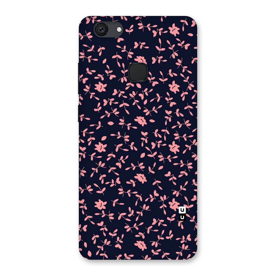 Pink Plant Design Back Case for Vivo V7 Plus