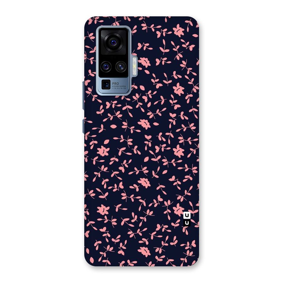 Pink Plant Design Back Case for Vivo X50 Pro