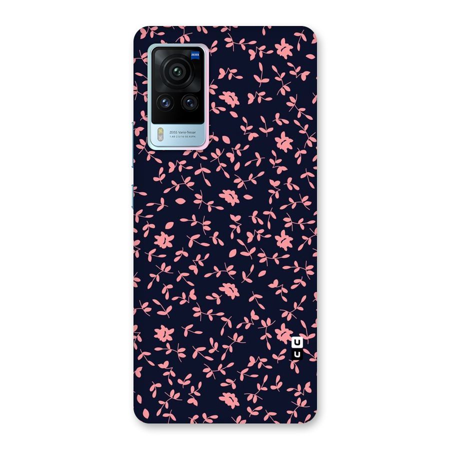 Pink Plant Design Back Case for Vivo X60 Pro