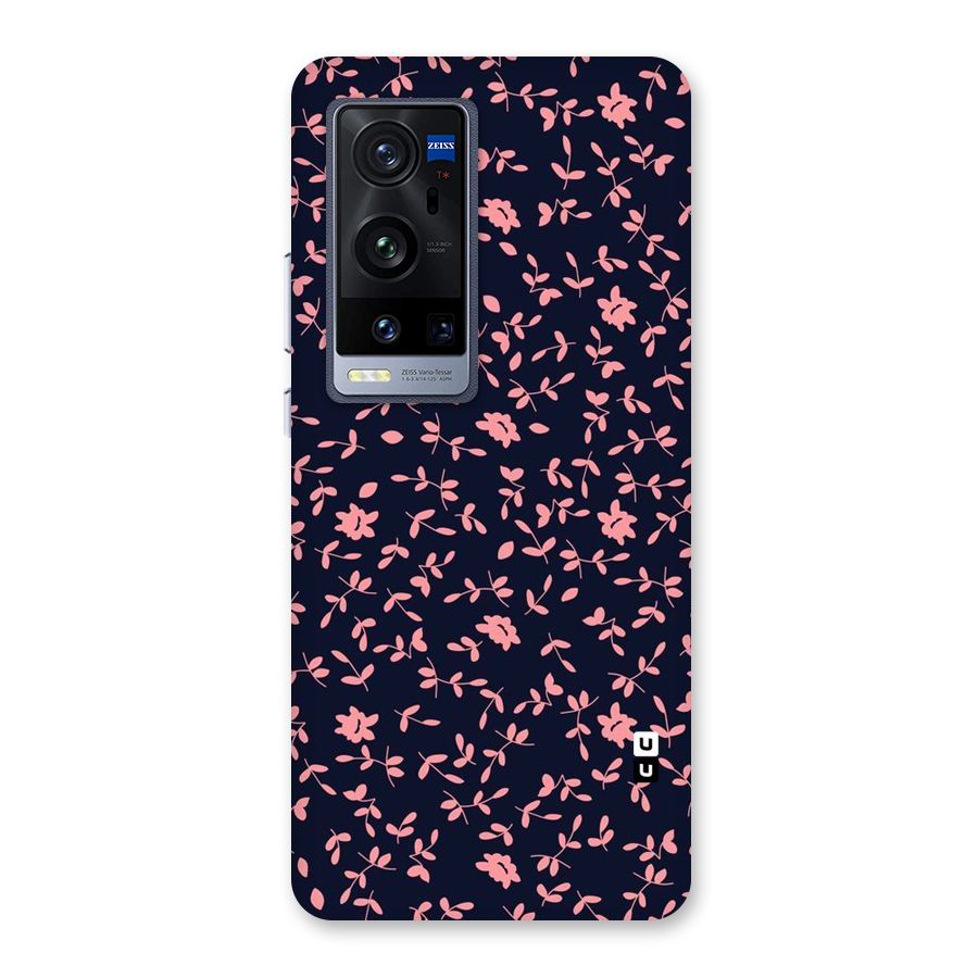 Pink Plant Design Back Case for Vivo X60 Pro Plus