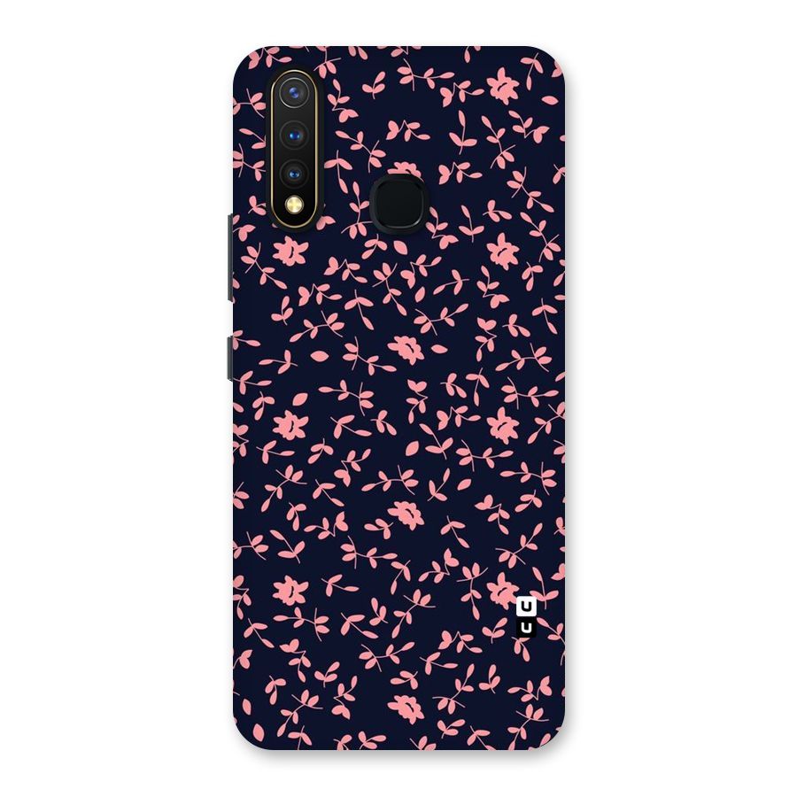 Pink Plant Design Back Case for Vivo Y19