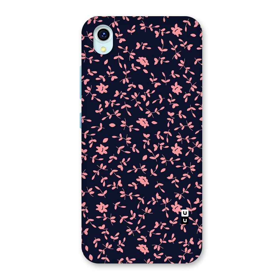 Pink Plant Design Back Case for Vivo Y1s