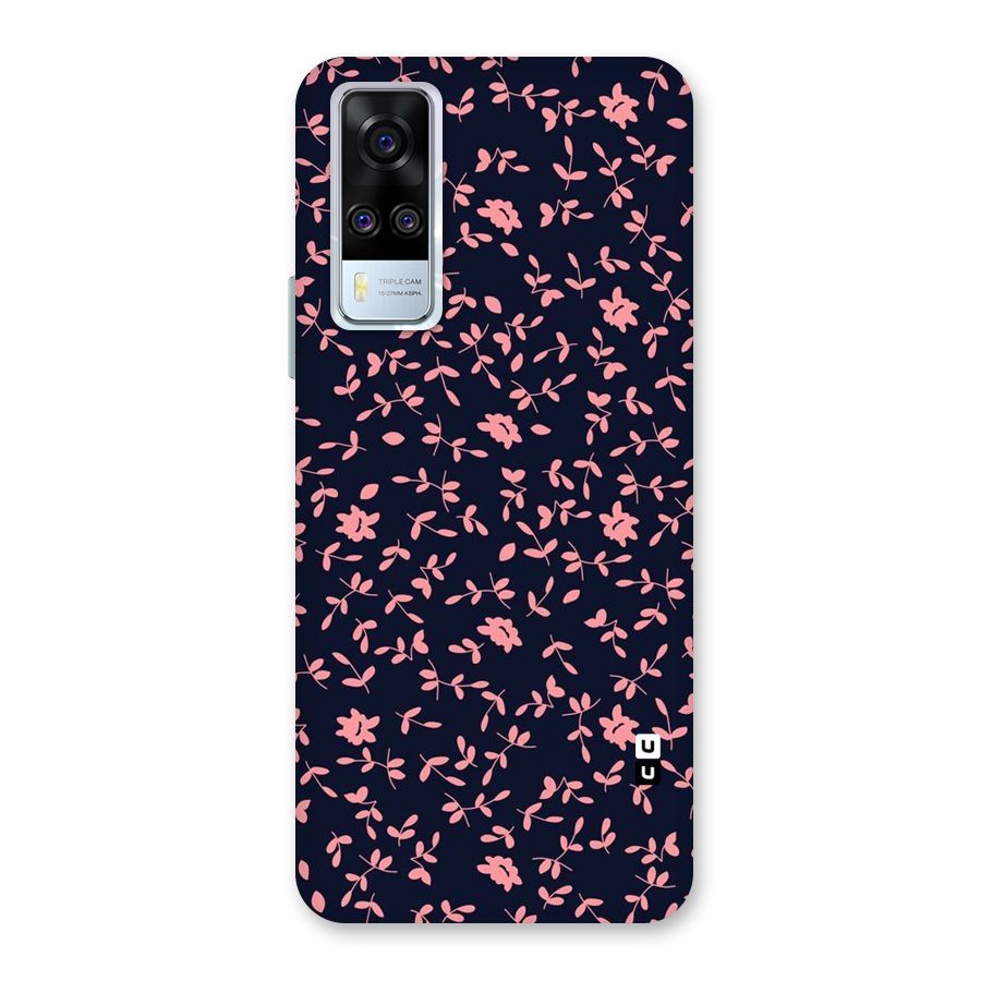 Pink Plant Design Back Case for Vivo Y31