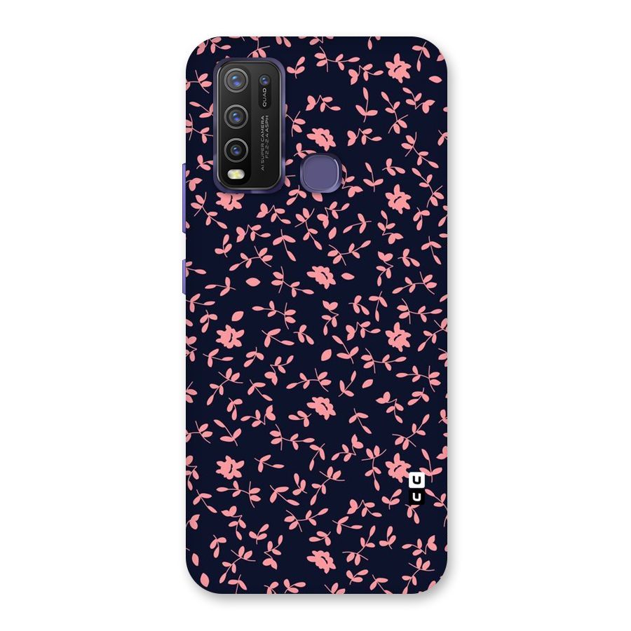 Pink Plant Design Back Case for Vivo Y50