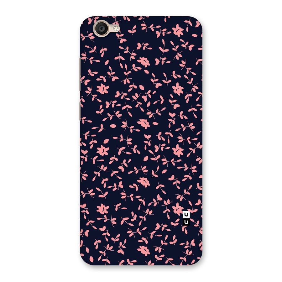 Pink Plant Design Back Case for Vivo Y55s