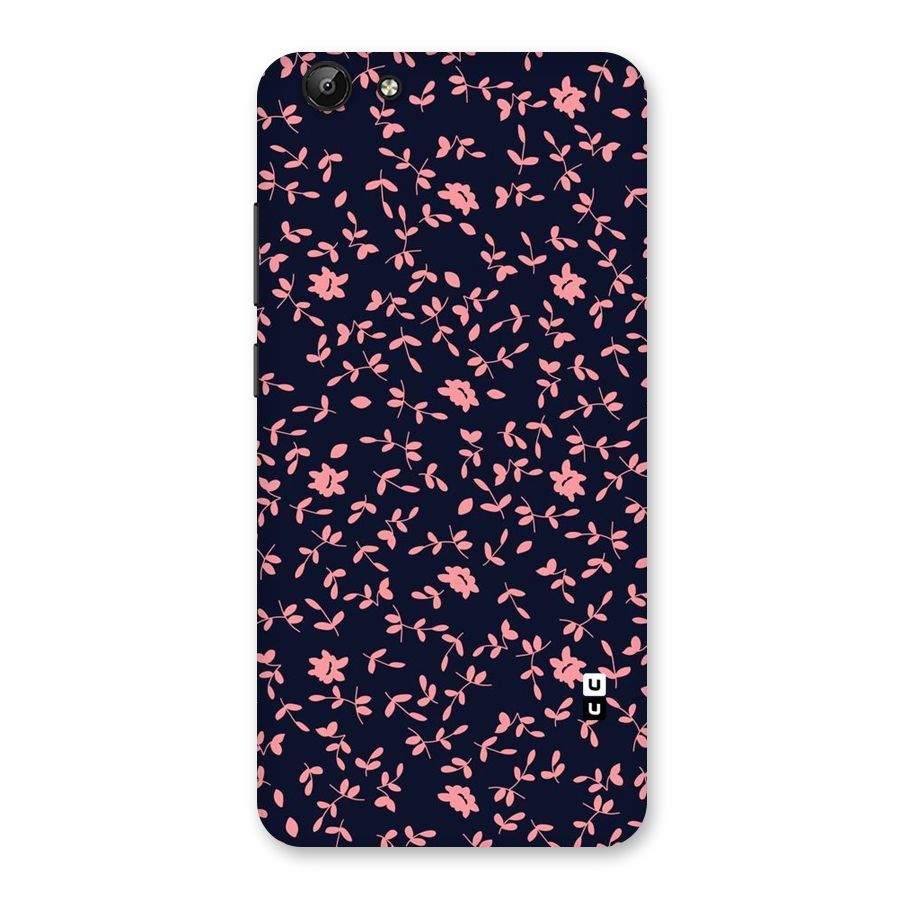 Pink Plant Design Back Case for Vivo Y69