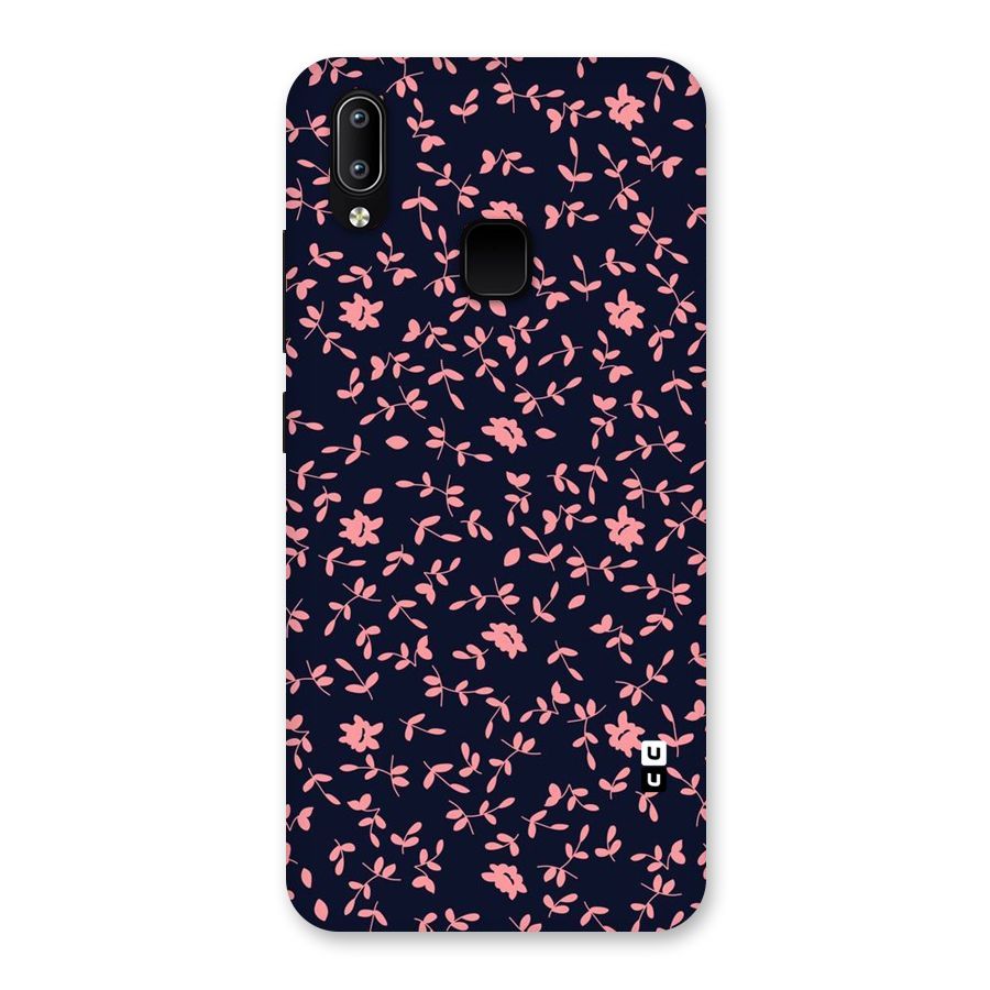 Pink Plant Design Back Case for Vivo Y93
