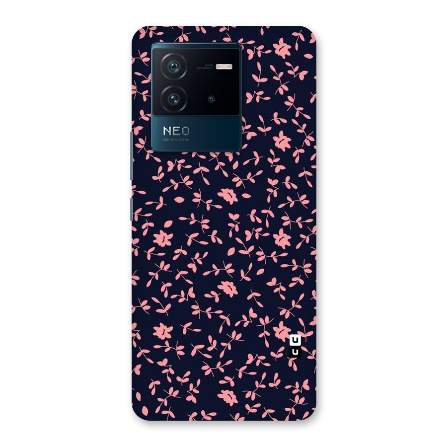Pink Plant Design Back Case for Vivo iQOO Neo 6 5G
