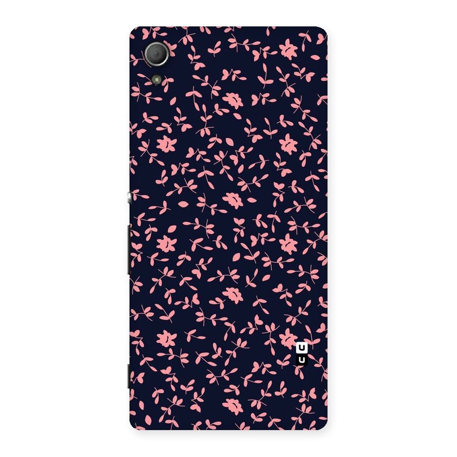 Pink Plant Design Back Case for Xperia Z4