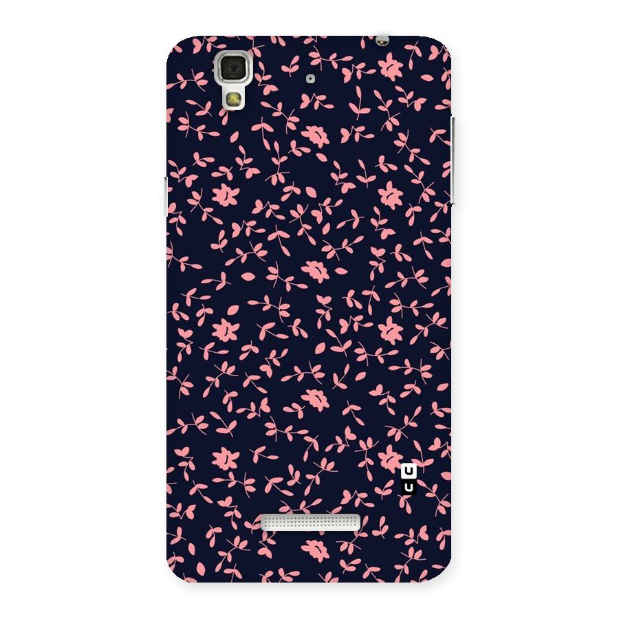 Pink Plant Design Back Case for YU Yureka Plus