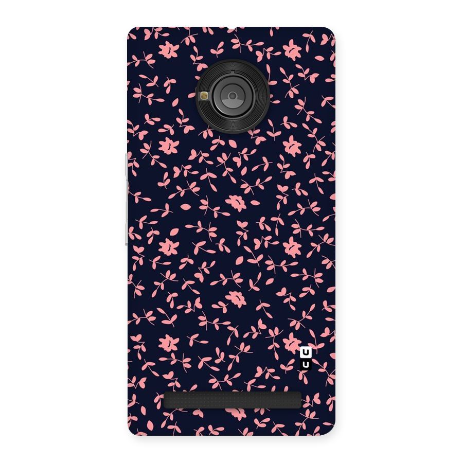 Pink Plant Design Back Case for Yu Yuphoria