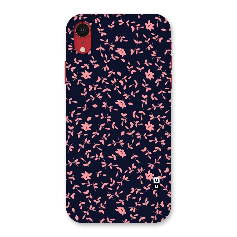 Pink Plant Design Back Case for iPhone XR
