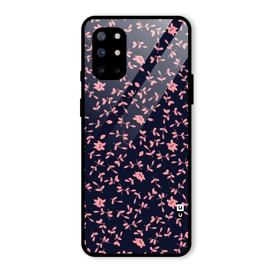 Pink Plant Design Glass Back Case for OnePlus 8T
