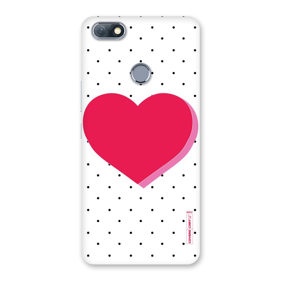 Pink Polka Heart Back Case for Infinix Note 5