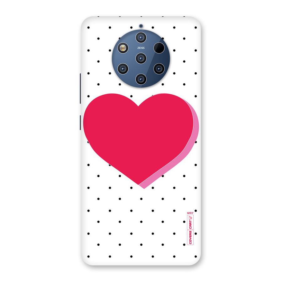 Pink Polka Heart Back Case for Nokia 9 PureView