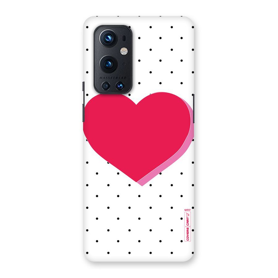 Pink Polka Heart Back Case for OnePlus 9 Pro