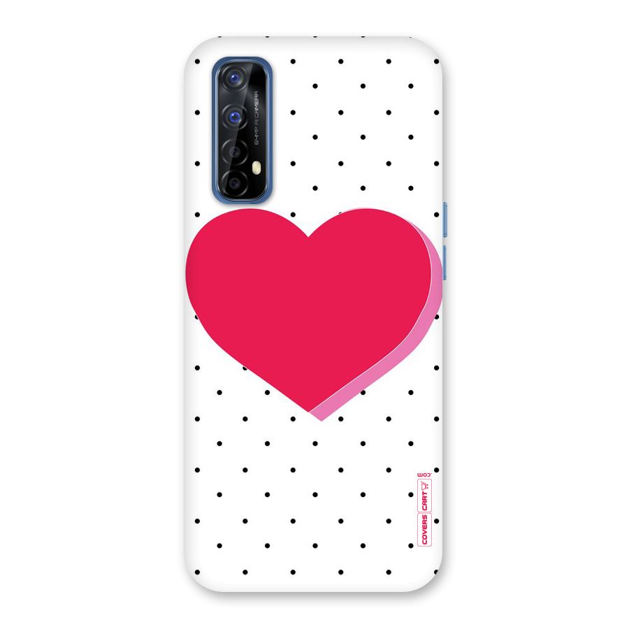 Pink Polka Heart Back Case for Realme Narzo 20 Pro