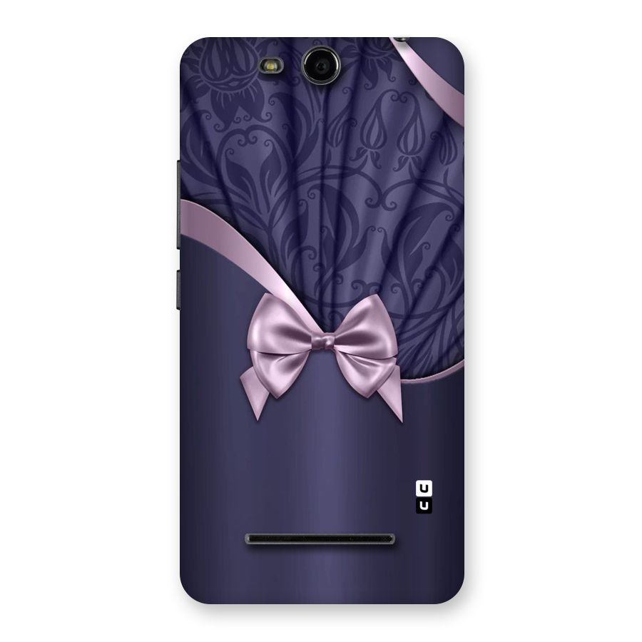 Pink Ribbon Back Case for Micromax Canvas Juice 3 Q392