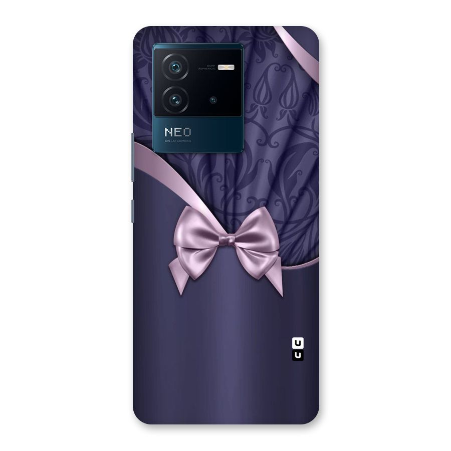 Pink Ribbon Back Case for Vivo iQOO Neo 6 5G