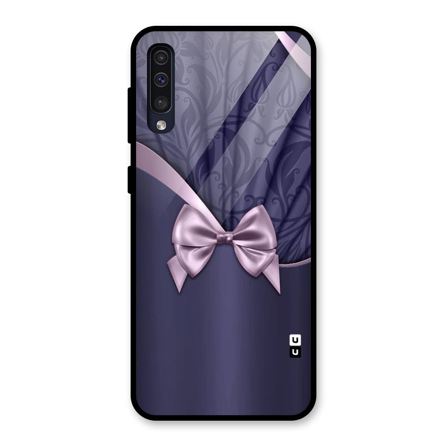 Pink Ribbon Glass Back Case for Galaxy A50s