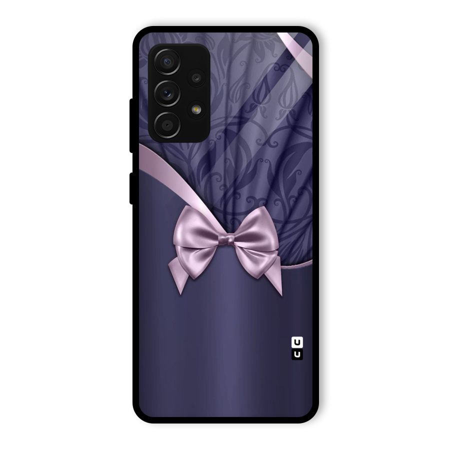 Pink Ribbon Glass Back Case for Galaxy A53 5G
