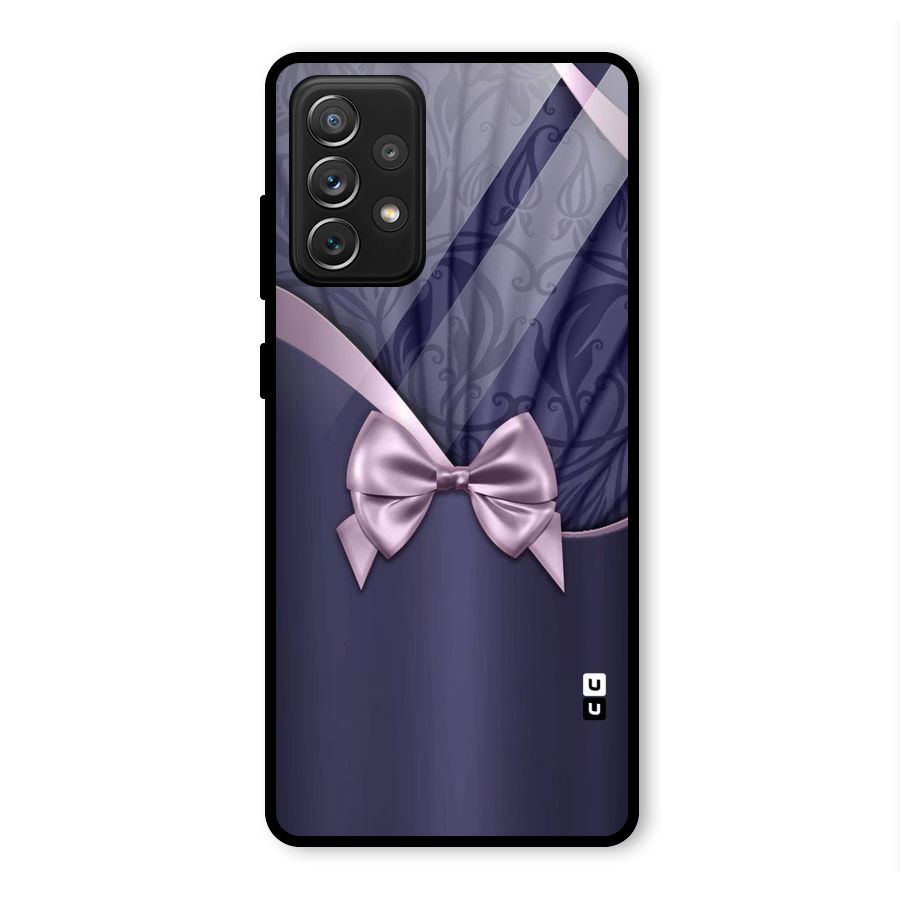 Pink Ribbon Glass Back Case for Galaxy A72