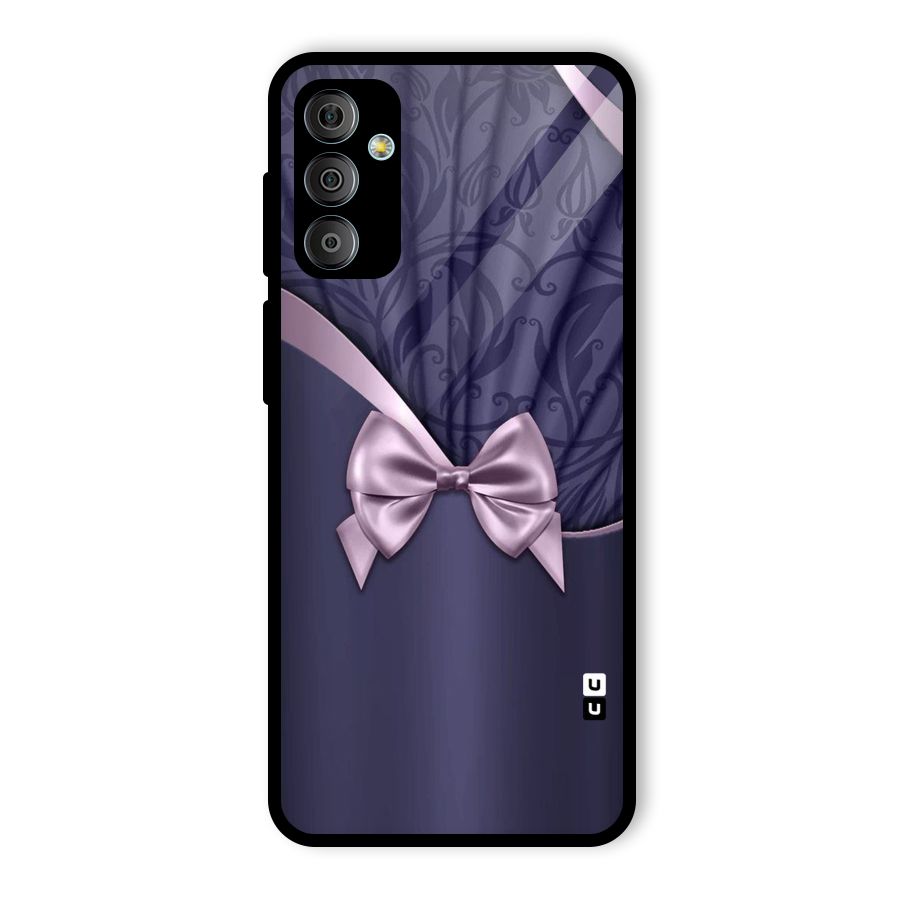 Pink Ribbon Glass Back Case for Galaxy F23