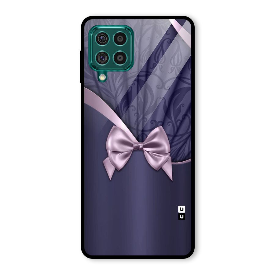 Pink Ribbon Glass Back Case for Galaxy F62