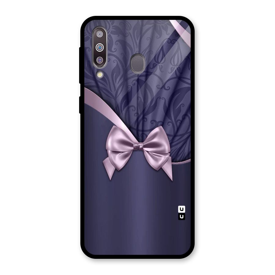 Pink Ribbon Glass Back Case for Galaxy M30
