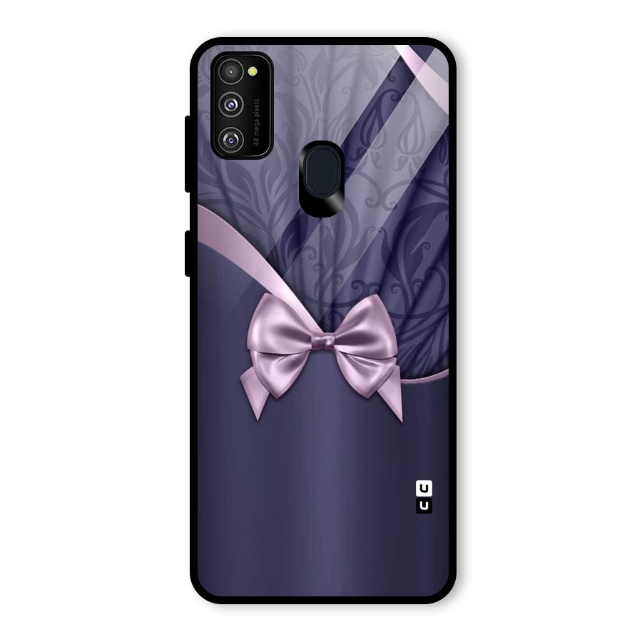 Pink Ribbon Glass Back Case for Galaxy M30s