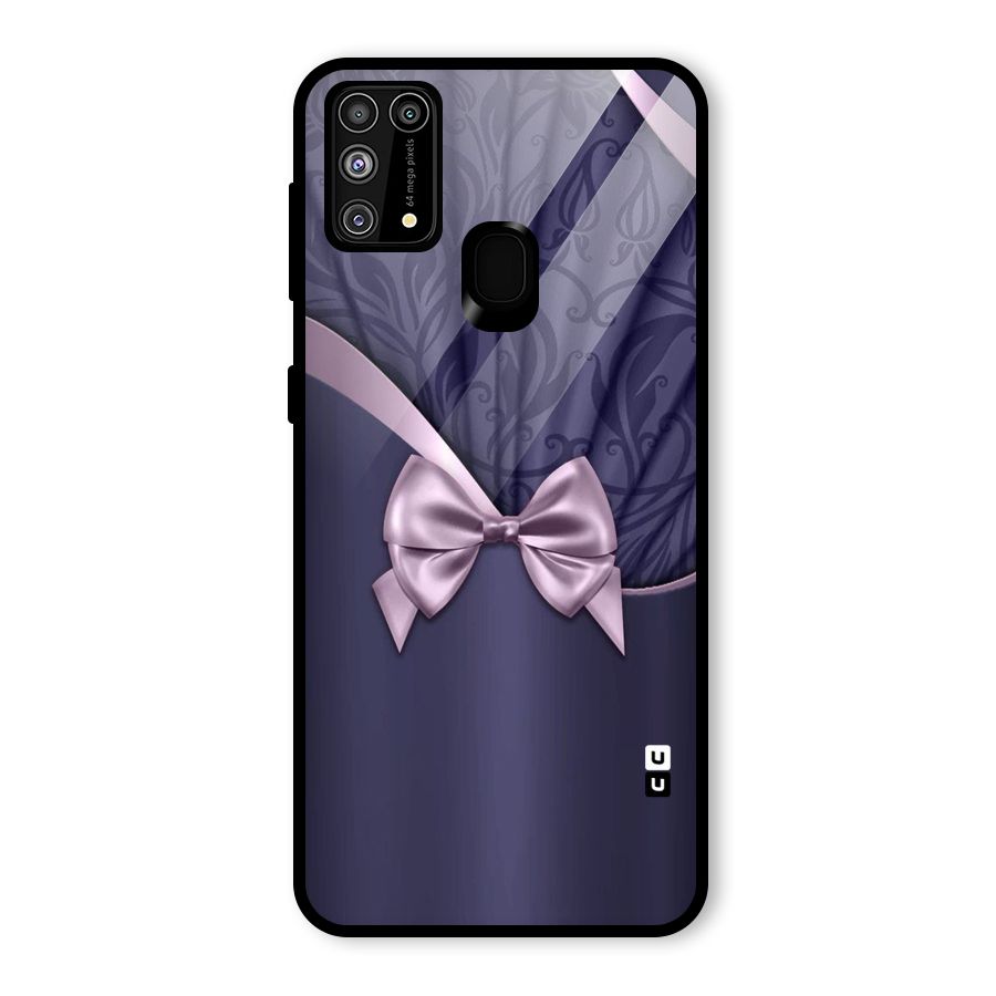 Pink Ribbon Glass Back Case for Galaxy M31