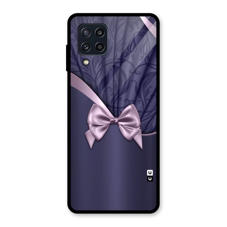 Pink Ribbon Glass Back Case for Galaxy M32