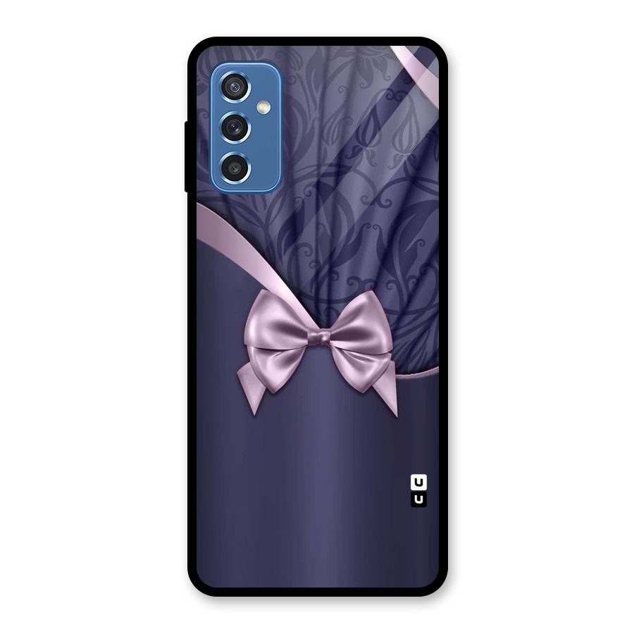 Pink Ribbon Glass Back Case for Galaxy M52 5G