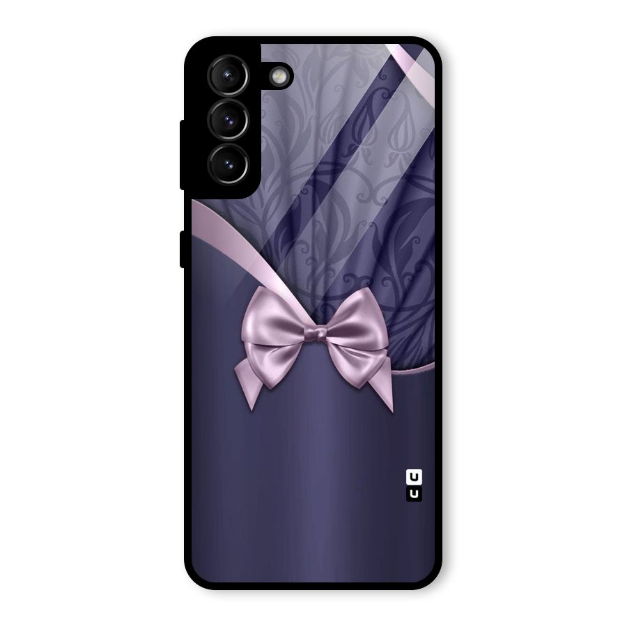 Pink Ribbon Glass Back Case for Galaxy S21 Plus