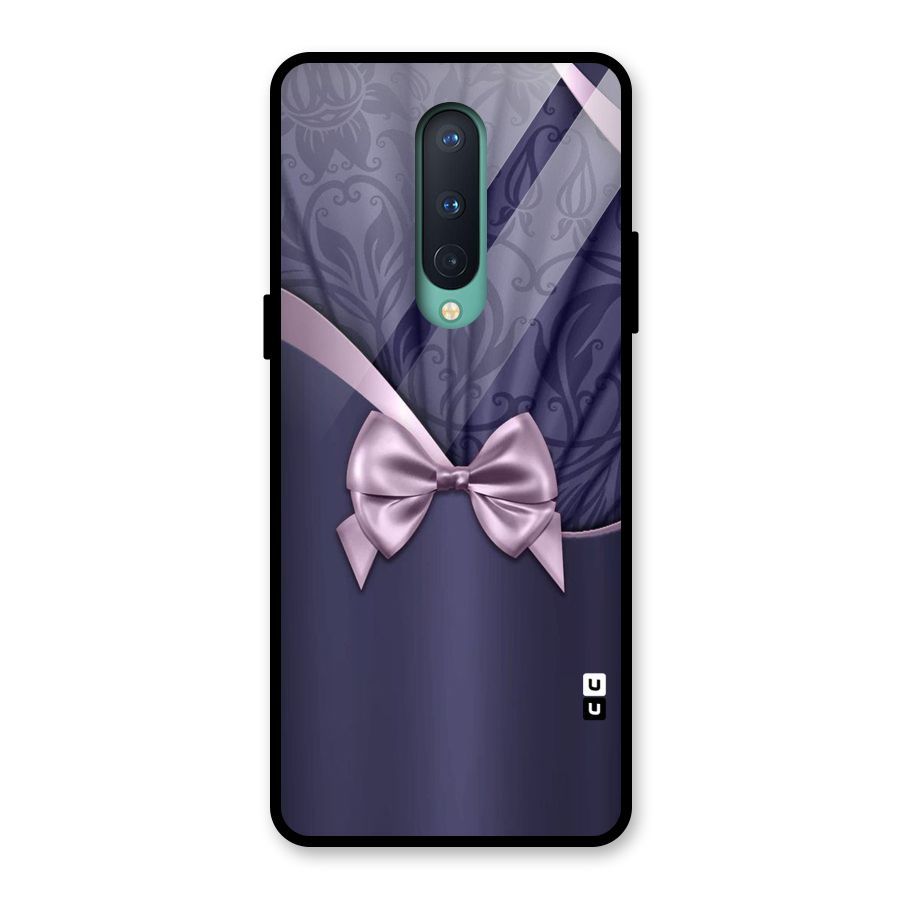 Pink Ribbon Glass Back Case for OnePlus 8