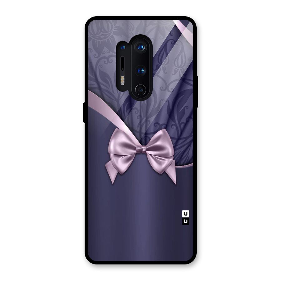Pink Ribbon Glass Back Case for OnePlus 8 Pro