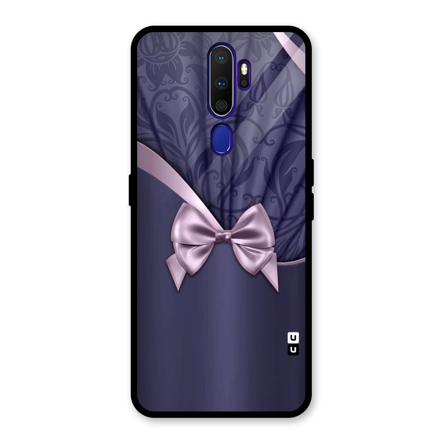 Pink Ribbon Glass Back Case for Oppo A9 (2020)