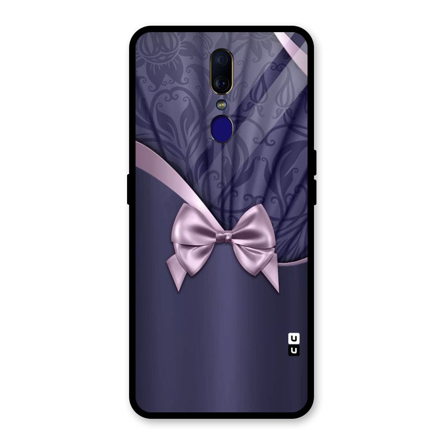 Pink Ribbon Glass Back Case for Oppo F11