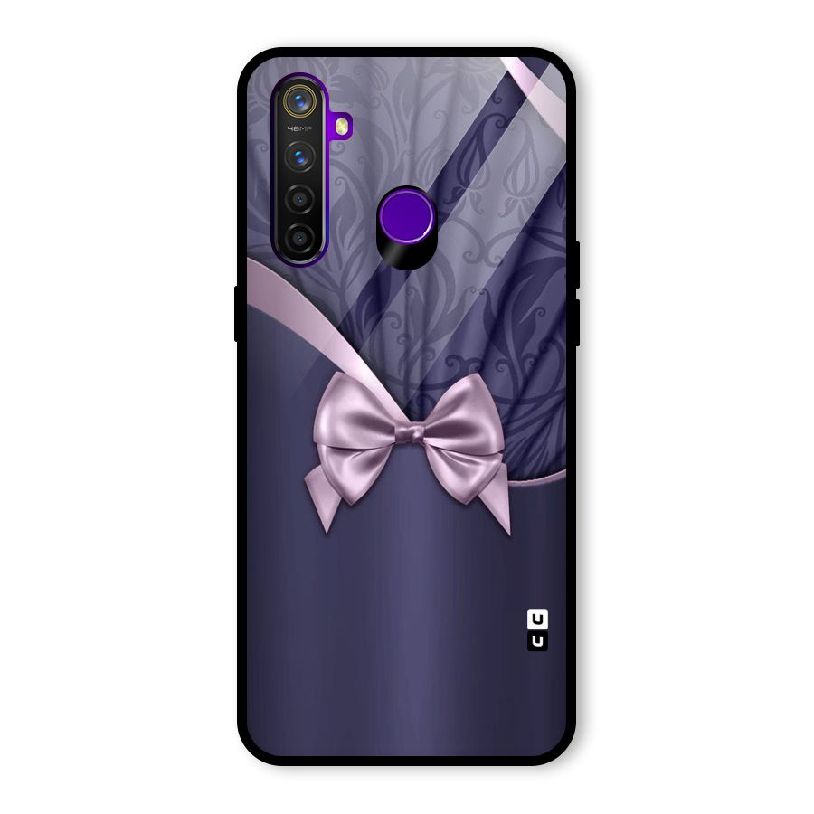Pink Ribbon Glass Back Case for Realme 5 Pro