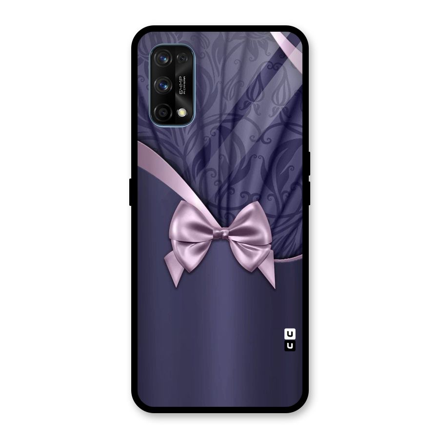 Pink Ribbon Glass Back Case for Realme 7 Pro