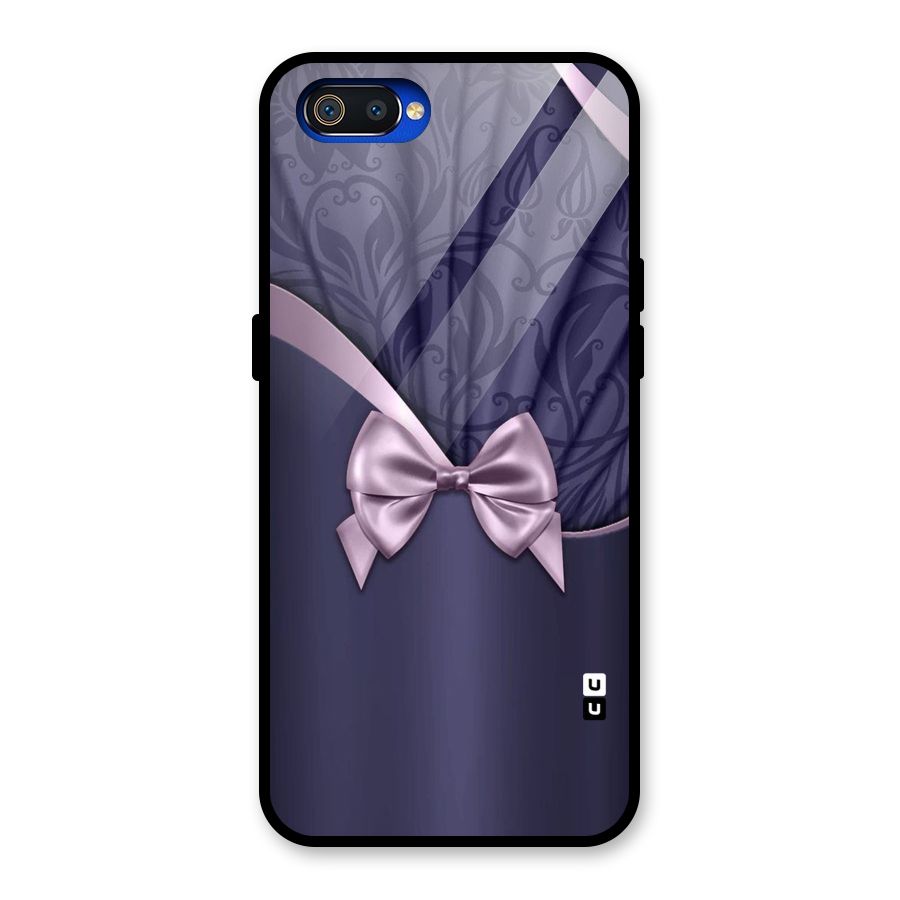 Pink Ribbon Glass Back Case for Realme C2