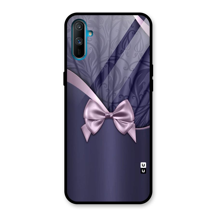 Pink Ribbon Glass Back Case for Realme C3